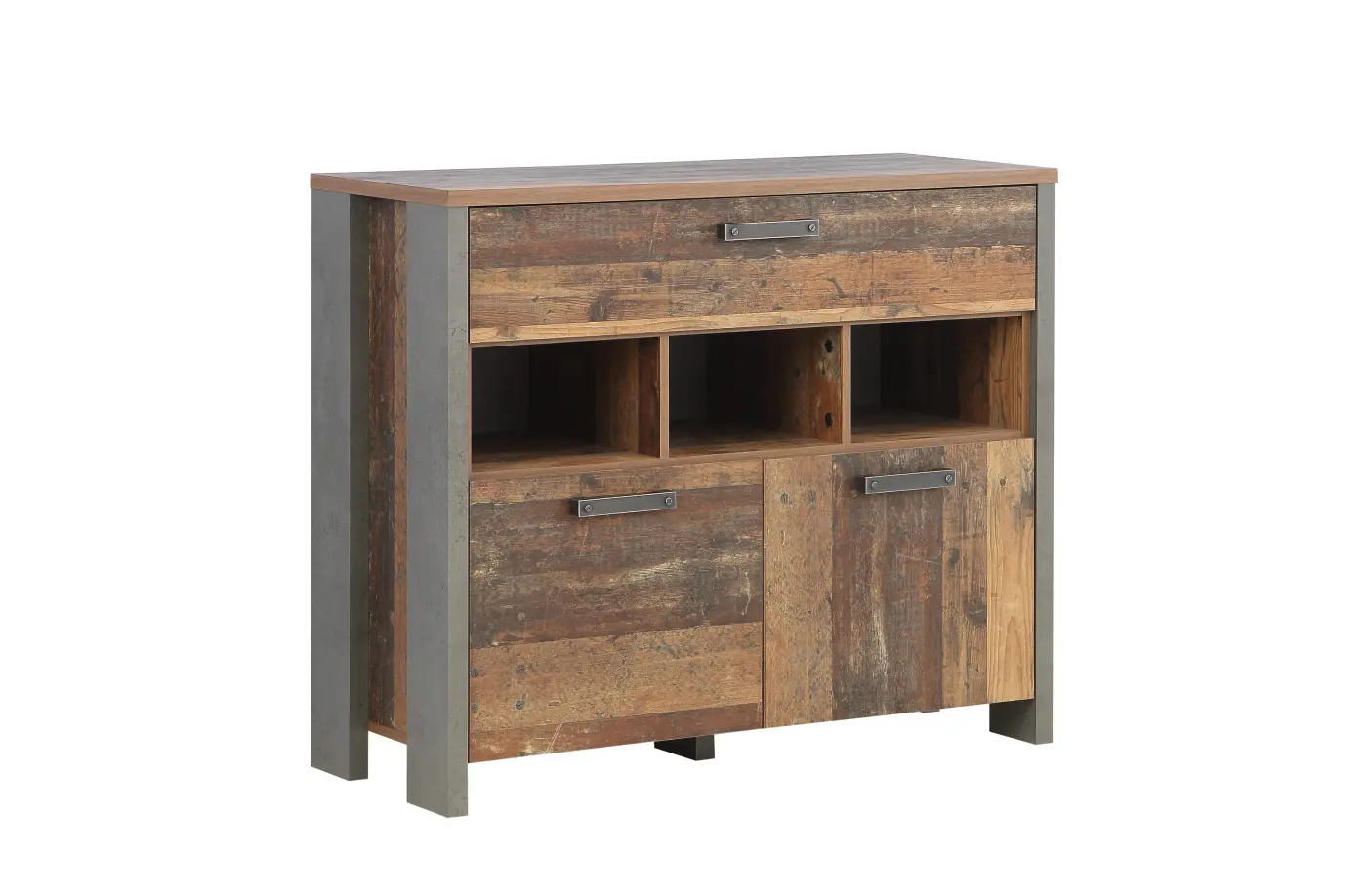 Kombikommode Front Old Wood Vintage, C546 - CLFK223_C546 CLIF KOMMODEN