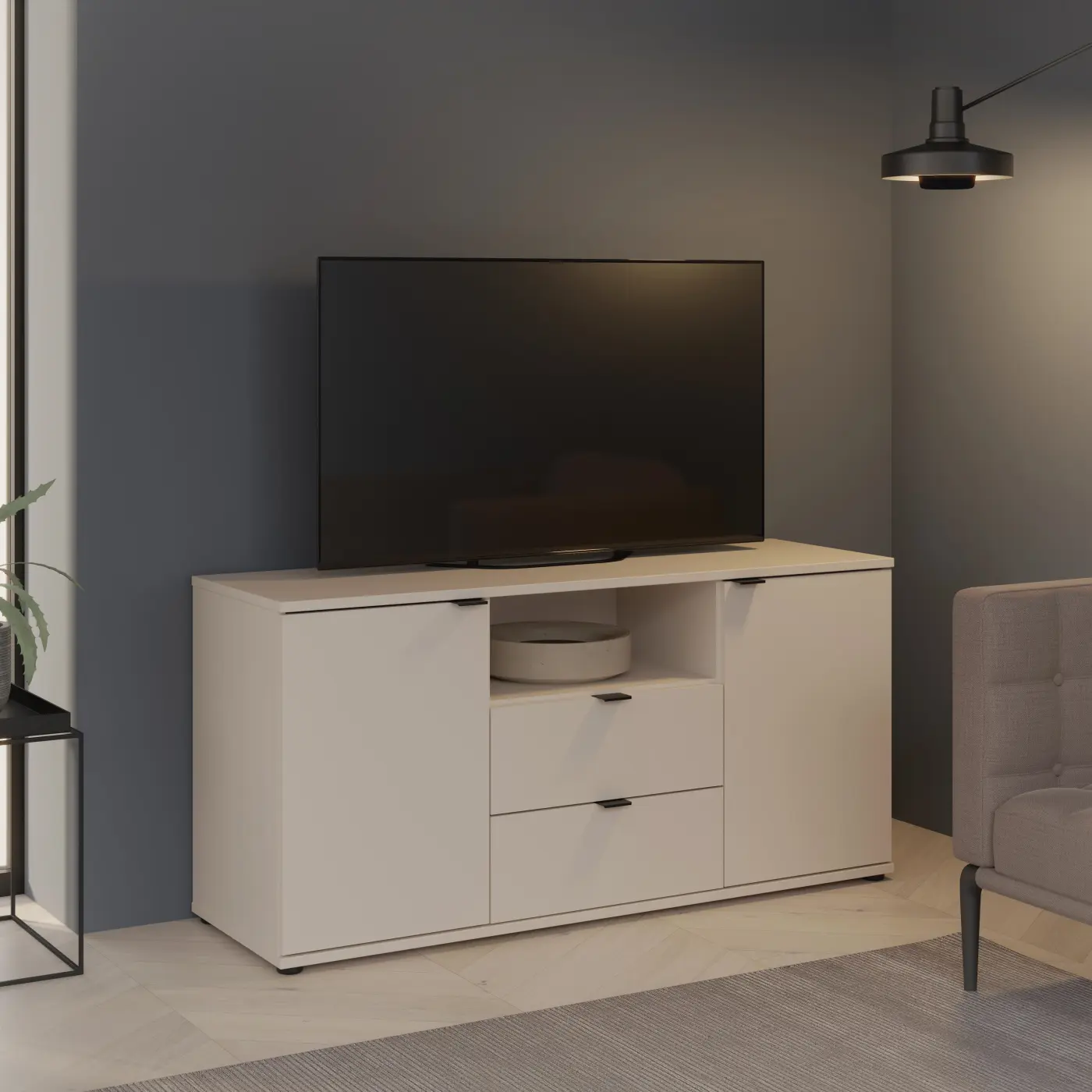 TV-Unterschrank U60 Sand -  GANYMEDE