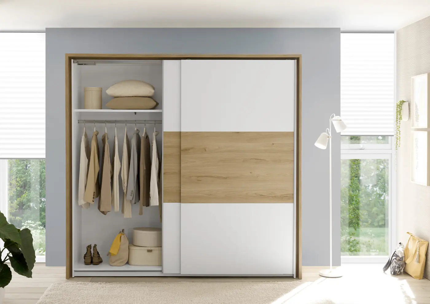 Schwebetürenschrank KIARA 58-852-EL-4