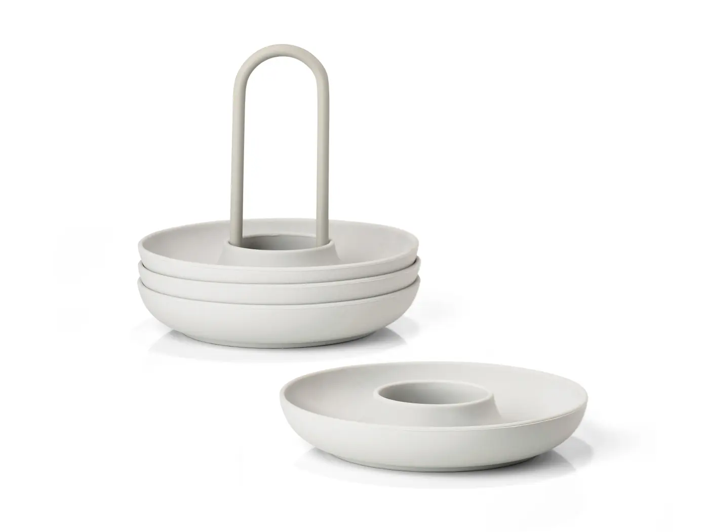 Eierbecher 4er Set m. Halter