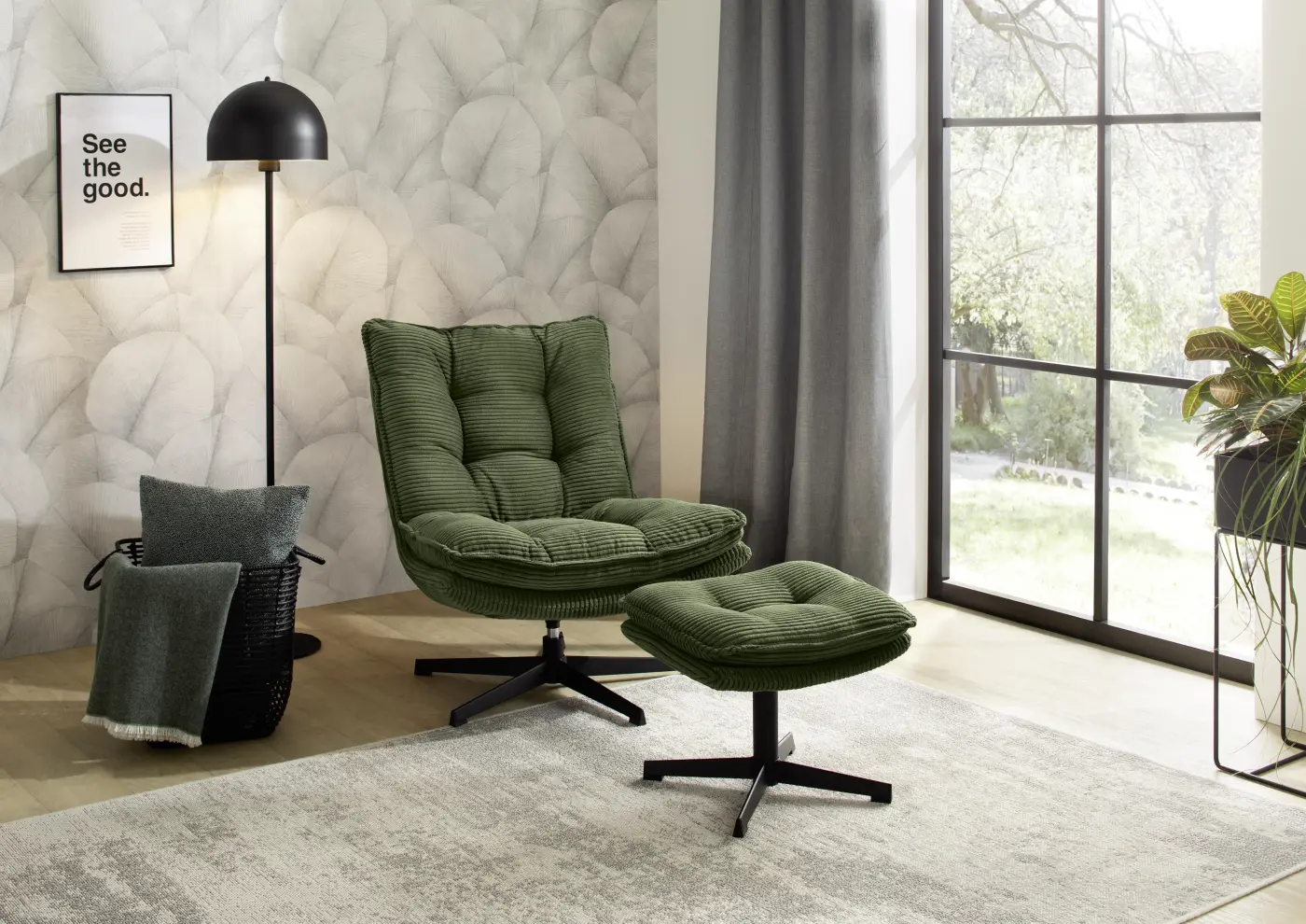 Relax Chair mit Hocker Kasper