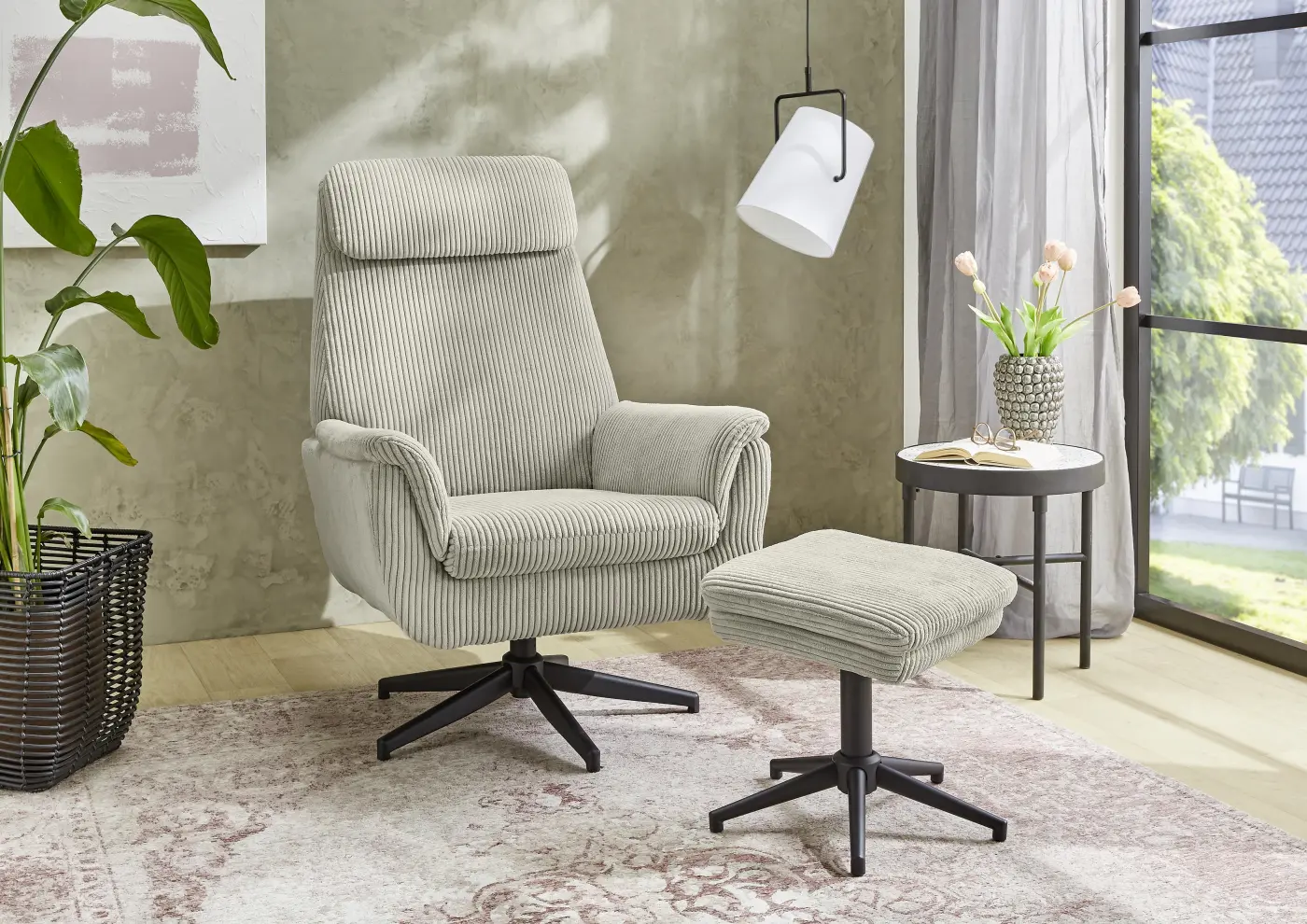 Relaxsessel mit Hocker Hamilton