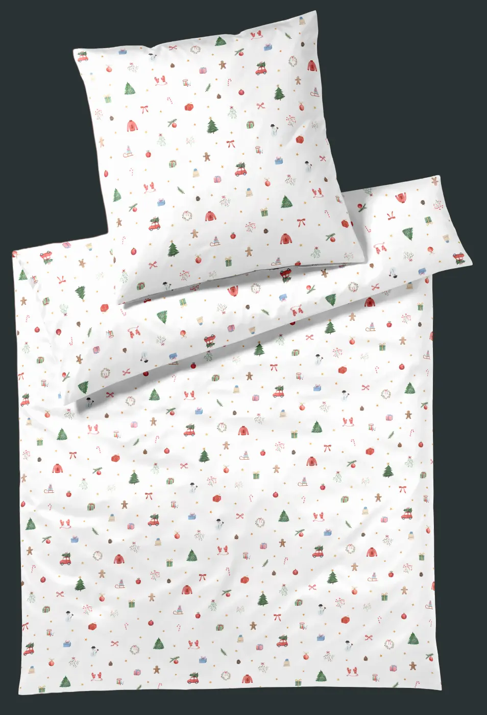 Bettwäsche 135x200/80x80 cm 24585-0 CHRISTMAS TREATS