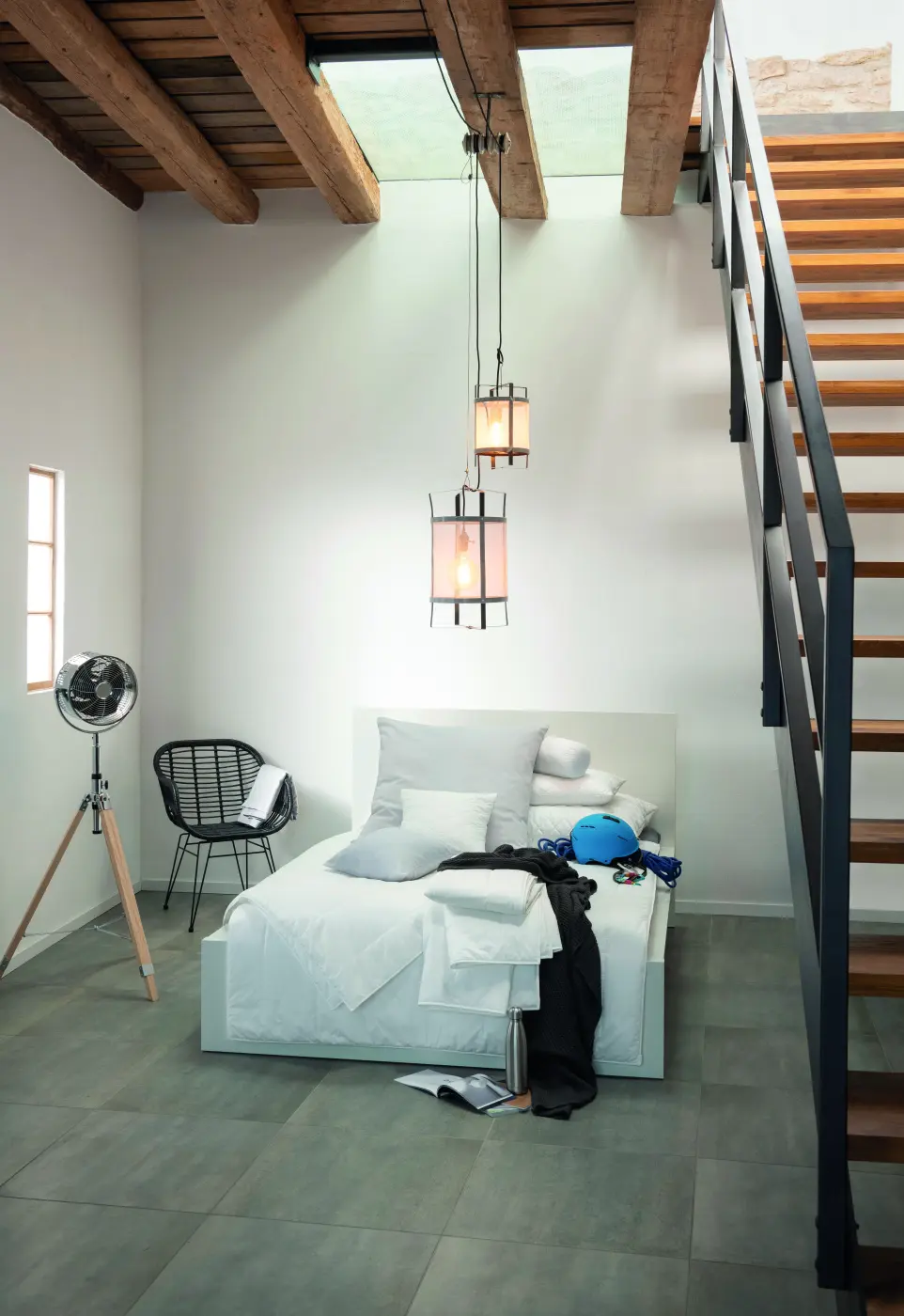 Duo-Leichtbett Weiß, Baumwolle/Polyester - 0832.00 ROYAL