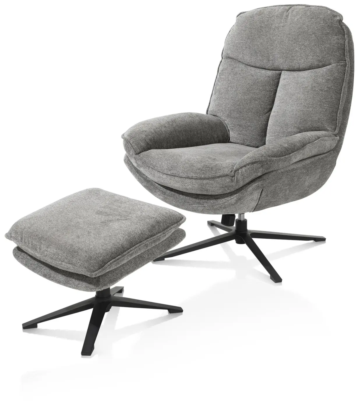 Sessel mit Hocker FLORENCE 48690GRY