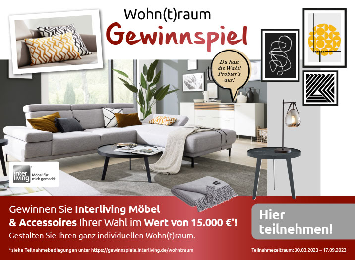 Wohntraum Interliving Gewinnspiel Bei Moebel Wallach, Wallach Möbelhaus GmbH &amp; Co. KG